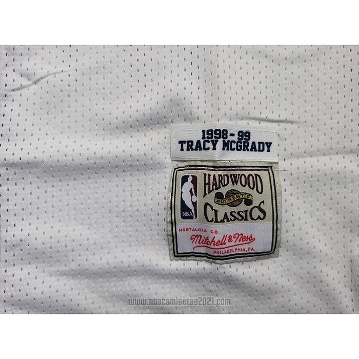 Camiseta Toronto Raptors Tracy Mcgrady #1 Mitchell & Ness 1998-99 Split Violeta Blanco